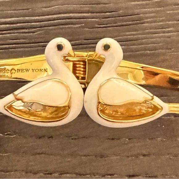 Kate Spade Hinged Gold Bangle - Picture 7 of 8